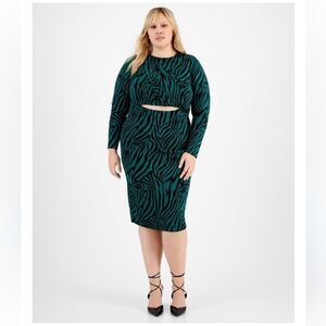NWT BAR III | Zola Zebra Cutout Bodycon Dress | Size 3X